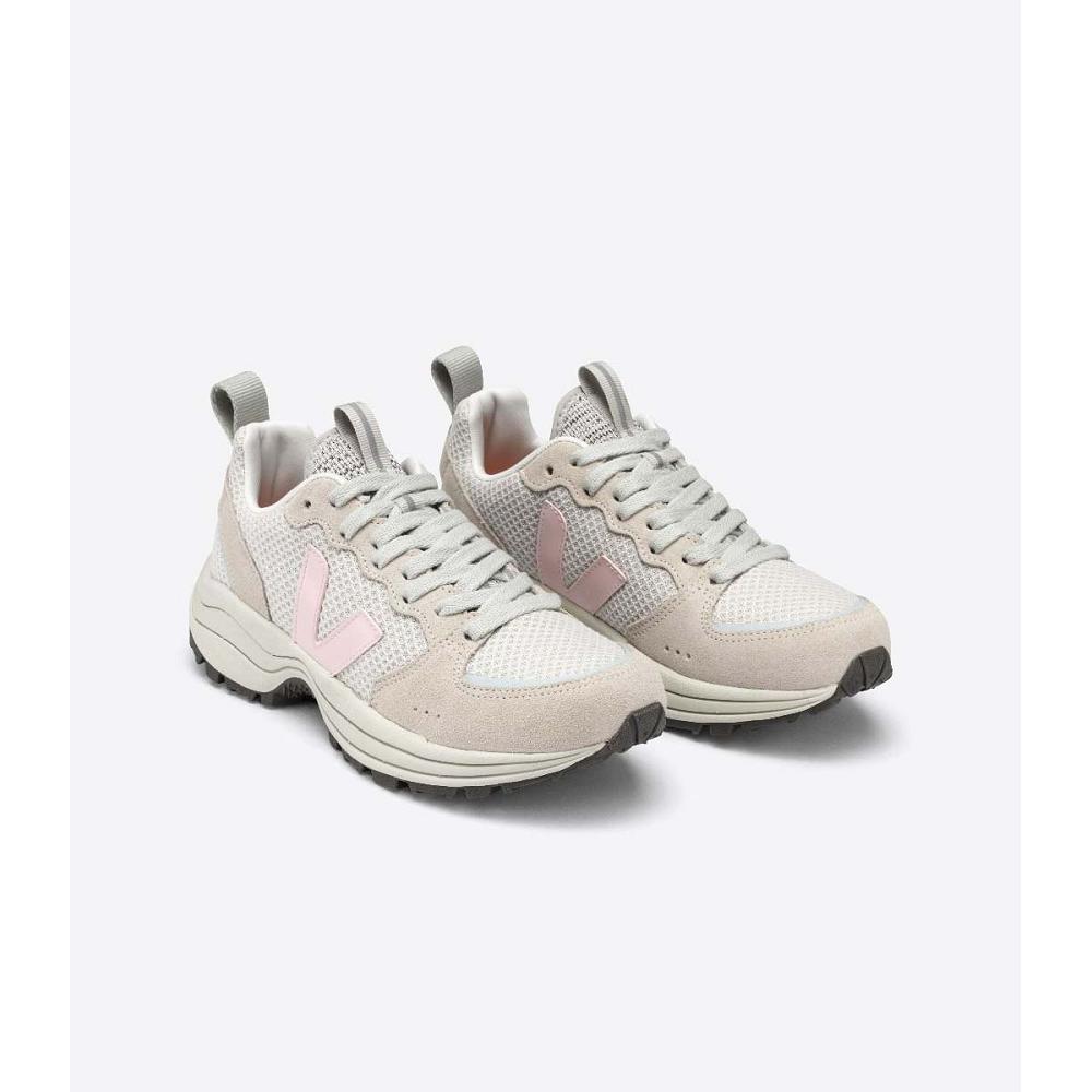 Women's Veja VENTURI HEXAMESH Running Shoes White/Pink | ZA 442DFM